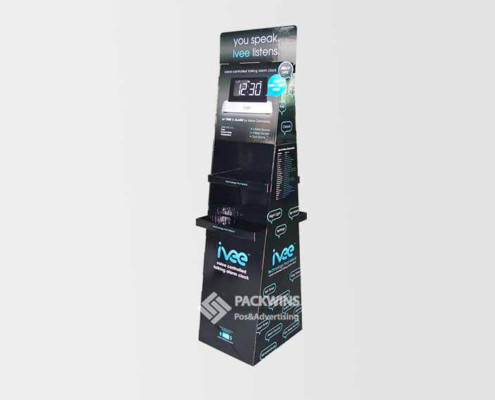 2-Faces Free Standing Display Shelves Pos Stand