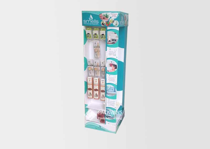 4-way Perfume Bespoke Product Display Cases With Hooks