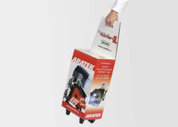 Biometrics Solution Company Paper Display Clever Folding Trolley