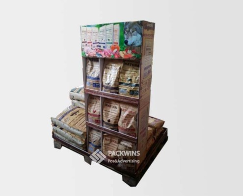 Cardboard-Display-Board-Pallet-Pet-Food-Picture-Display