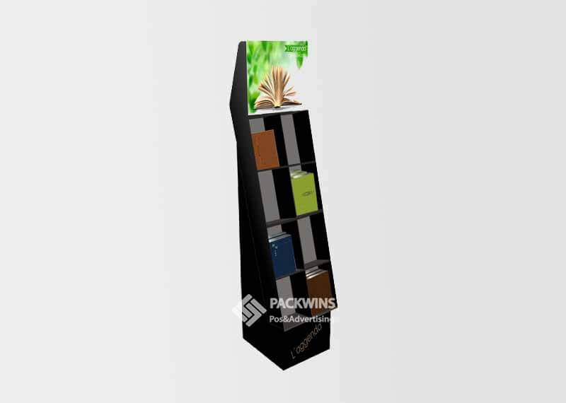 Compartment Custom Cardboard Displays Shelves for Books