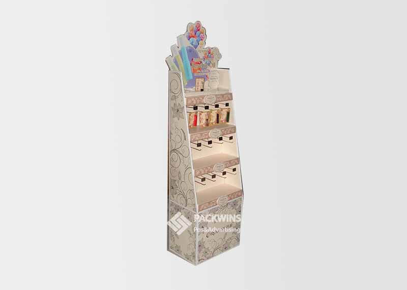 Cosmetics Temporary Advertising Floor Display Stands