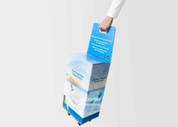 Dead Sea Salt Cardboard Pos Design Collapsible Trolley