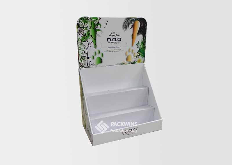 Dog Perfume Pdq Packaging Counter Top Display Stand