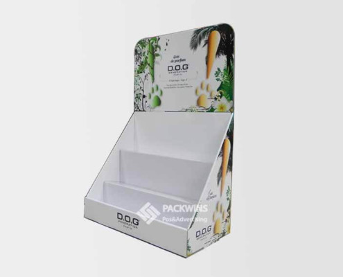 Dog Perfume Pdq Packaging Counter Top Display Stand