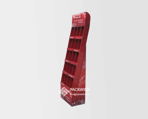 Electronics Items Retail Store Paper Display Stand Shelves