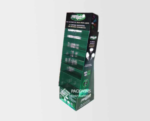 Energy Saving Lamps Custom Retail Cardboard Pop Displays Supplies