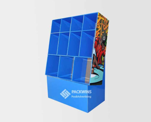Headphone Collapsible Compartment Product Display Shelves