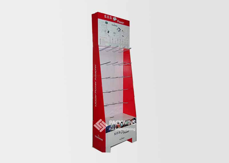Power Bank Retail Hanging Store Cardboard Display Cases