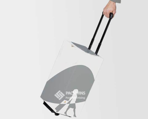 Retail POS Marketing Cardboard Displays Carton Folding Hand Trolley