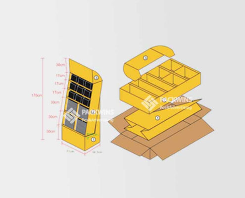 cardboard floor display stands