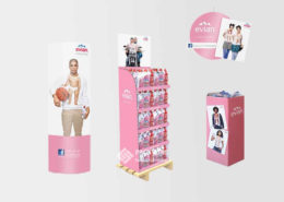 cardboard floor display stands