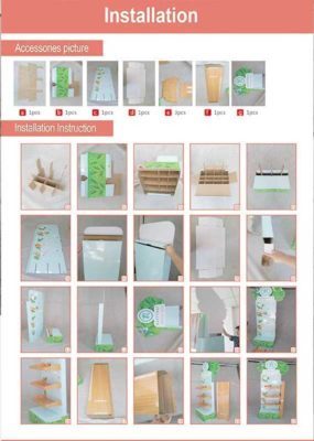 Unique Shape Designed Baby Diapers Cardboard Display Stands