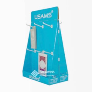 2 Sided Countertop Cardboard Shipper Displays Advertising Stand