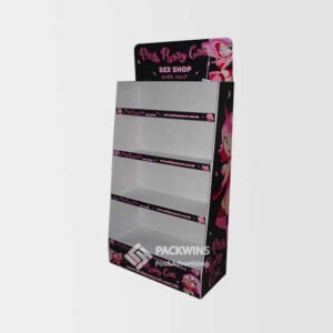 Adjustable Shelves Fsdu Free Standing Display Stands for Condom