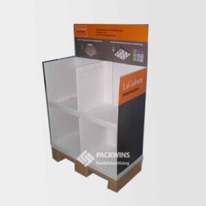 Clamshell Corrugated Cardboard Manufacturers Half Pallet Display