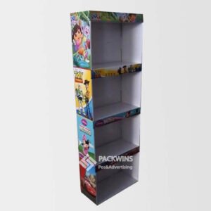 Disney Toys Corrugated Shelving Retail Store Sidekick Display