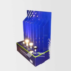 LED Lamp Testing Cardboard Boxes Display Case with Testing Function