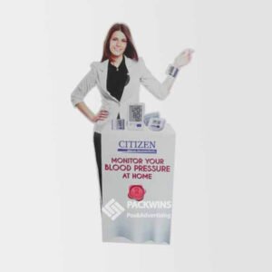 Medical Care Retail Store Custom Standee Picture Cut Out