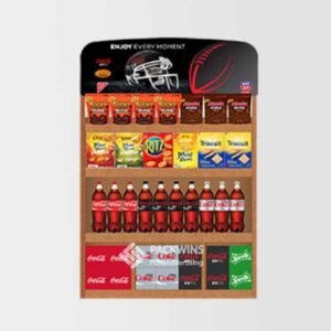 Retail Cardboard Store Displays Half Pallet for Coca Cola Drinks