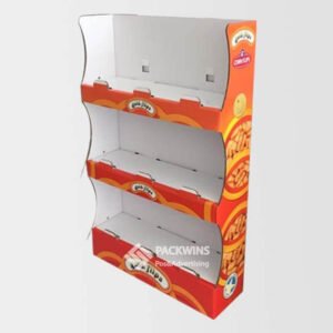 Corrugated Cardboard Snacks Foods Power Panel Display
