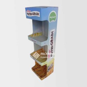 Snacks Paper Corrugated Retail End Wing Shelving Displays Ideas