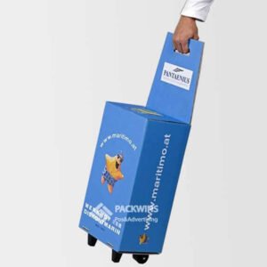 edit+xClone Element Sports Items Cardboard Display Stand Box On Wheels With Handle