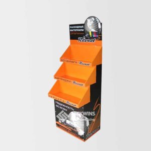 Stationary Pos Print Floor Rack Karton Display