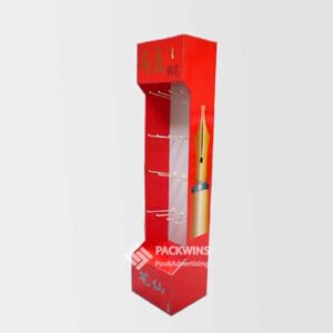 Stationery Pens Retail Hanging Racks Cardboard Display