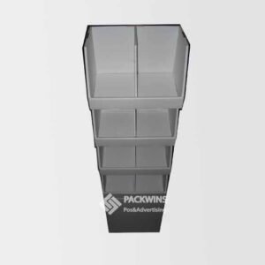 Stackable Trays Corrugated Cardboard Display Packaging for CD DVD