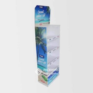 Custom POS Retail Display Shelving Cases for Coconuts